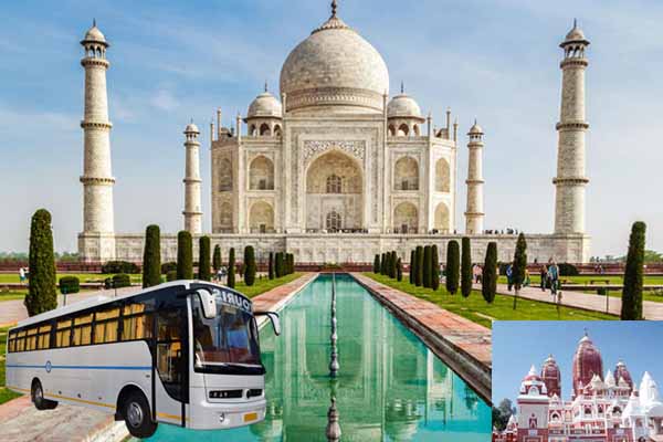 Agra same day sightseeing packages by luxury bus