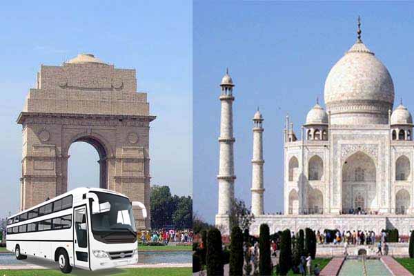 Delhi to agra by luxury bus same day tour
