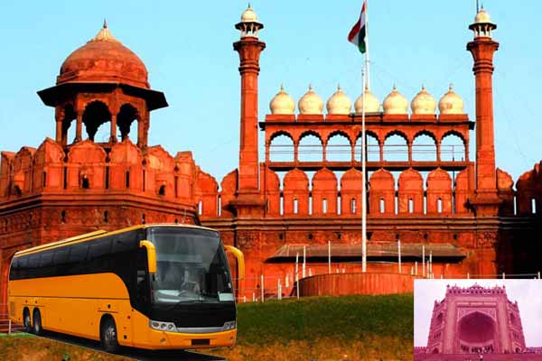 Delhi to agra tour by volvo bus same day
