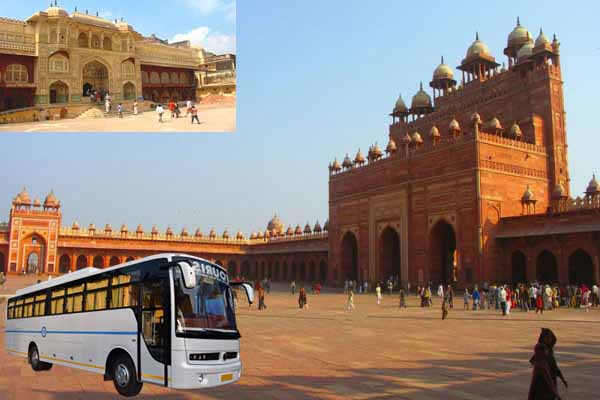 Delhi to jaipur one day sightseeing tour package by ac luxury bus